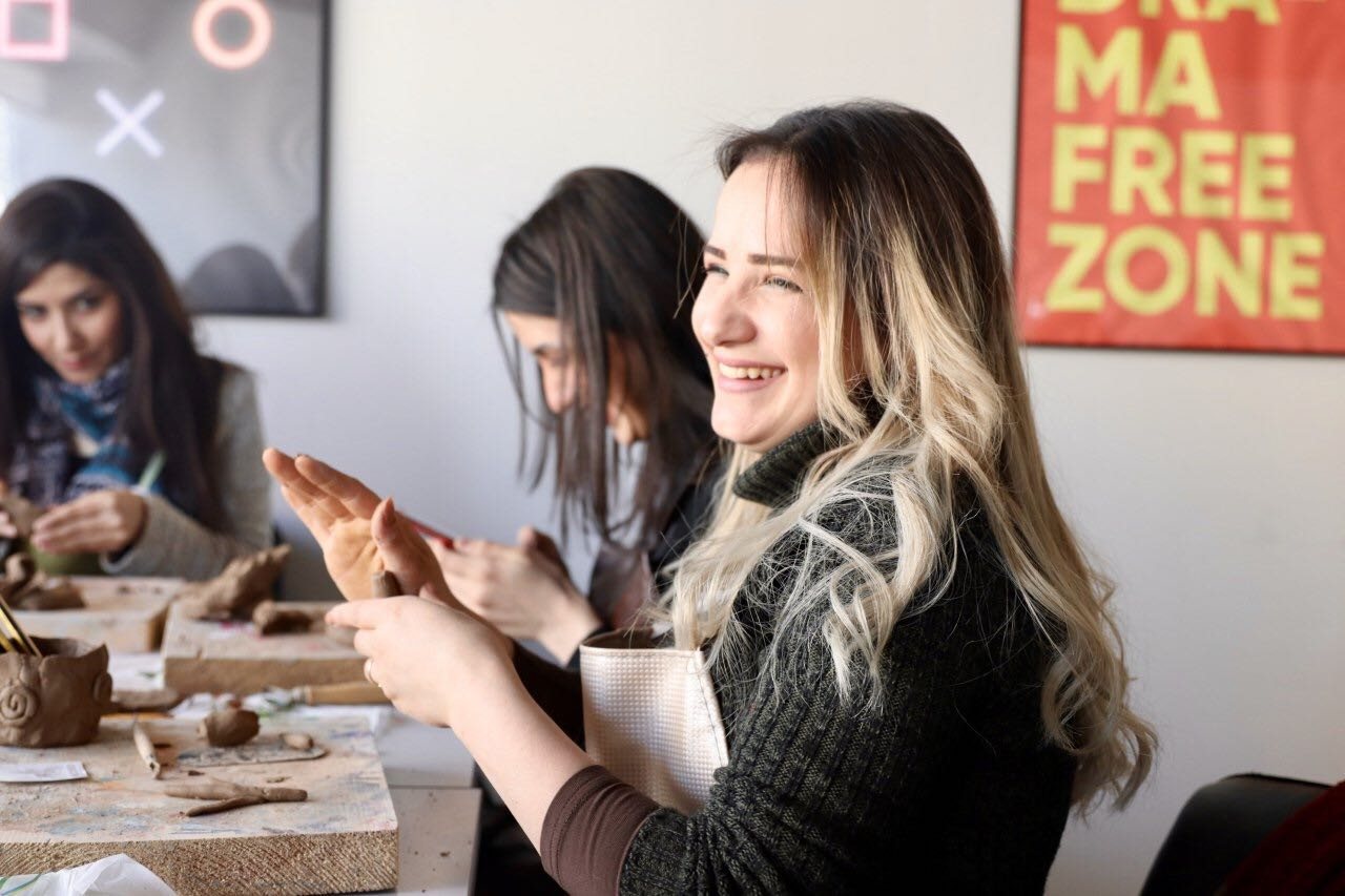 Learners at a hands-on workshop